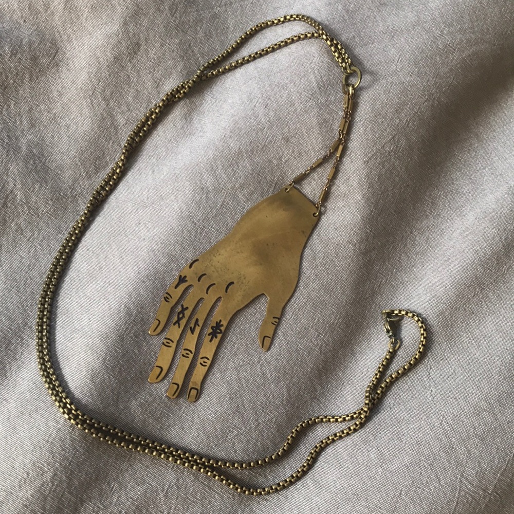 While Odin Sleeps Hand of Our Volva Necklace